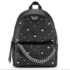 Victoria’s Secret studded mini city backpack🖤NWT